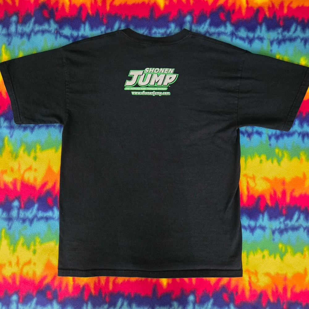 Rare VTG Shonen Jump Manga Promo T-Shirt Black Short Sleeve Men L Graphic Tee